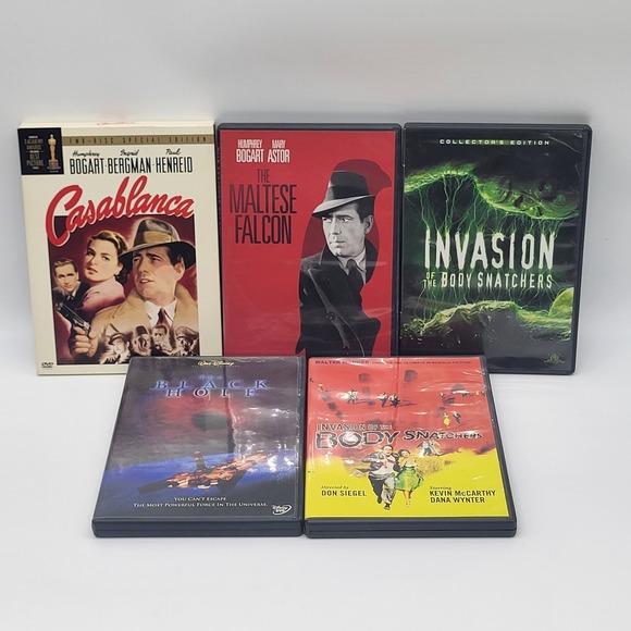 Other - Classic Movie DVD Lot Casablanca Maltese Falcon Black Hole Body Snatchers Sci-Fi